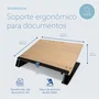 R-Go Tools Read2Write Portadocumentos y Superficie de Escritura Roble Negro Marrón