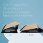 R-Go Tools Read2Write Portadocumentos y Superficie de Escritura Roble Negro Marrón