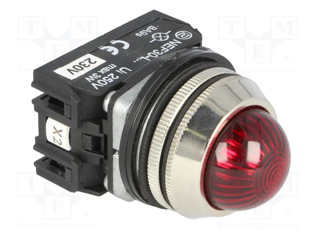 PROMET Lámpara de control NEF30 roja