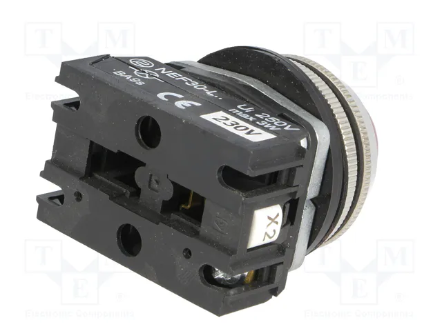 PROMET Lámpara de control NEF30 roja