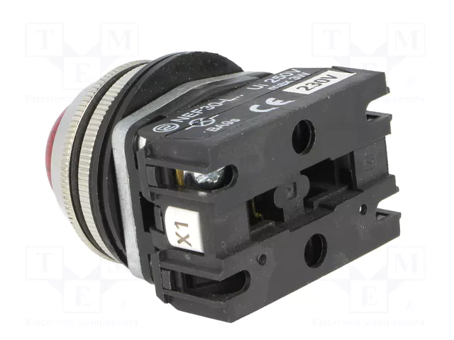 PROMET Lámpara de control NEF30 roja