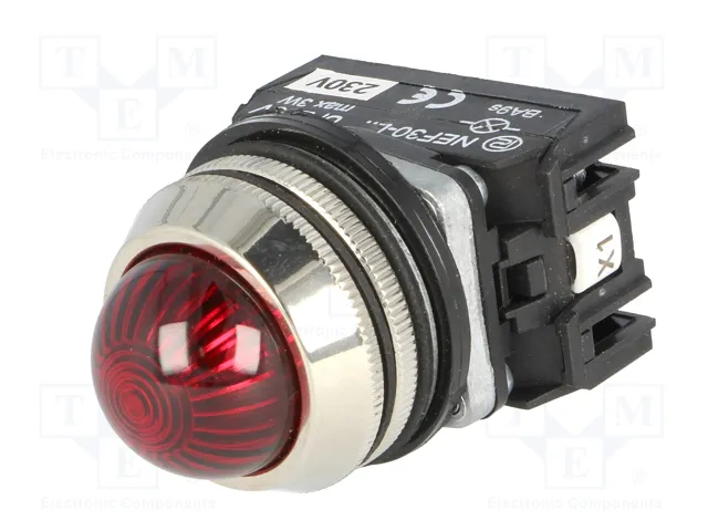 PROMET Lámpara de control NEF30 roja