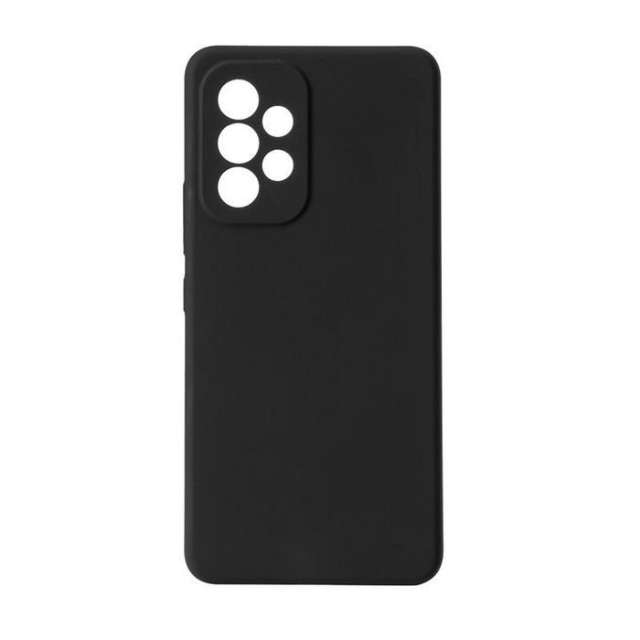 eSTUFF Funda de silicona para Samsung Galaxy A53 5G, diseño MADRID, protección completa con forro de microfibra - Negra