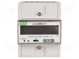 F&F LE-03MW-CT Contador Digital para Raíl DIN LCD
