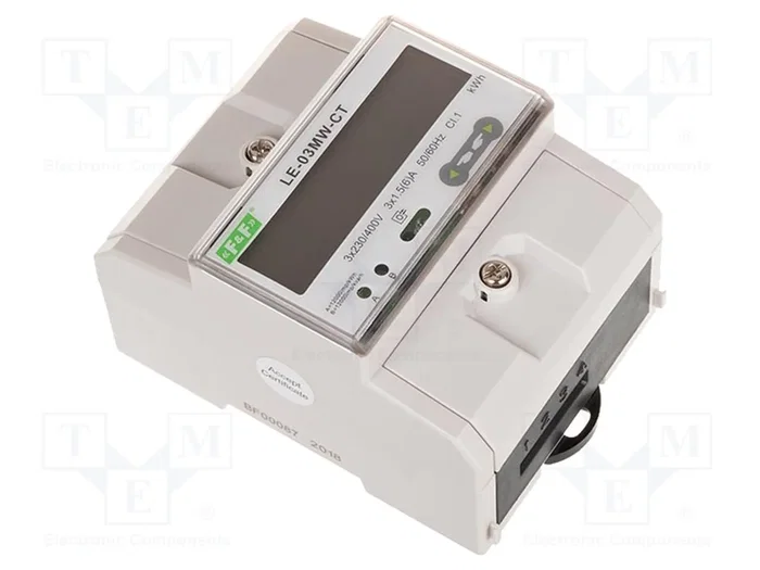 F&F LE-03MW-CT Contador Digital para Raíl DIN LCD