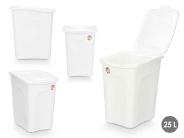 Stefanplast Pongotodo Primavera 25L Blanco 28x40x36cm Plástico (Set de 6)