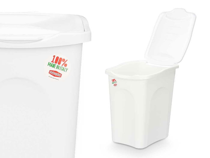 Stefanplast Pongotodo Primavera 25L Blanco 28x40x36cm Plástico (Set de 6)