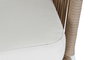 DKD Home Decor Sofá Terraza y Jardín Set de 4 Blanco Beige Aluminio Poliéster Cuerda 151.5 x 72 x 70 cm