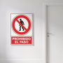 DUVER Señal de Prohibición PROHIBIDO EL PASO 490 x 345 mm