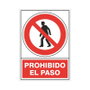 DUVER Señal de Prohibición PROHIBIDO EL PASO 490 x 345 mm