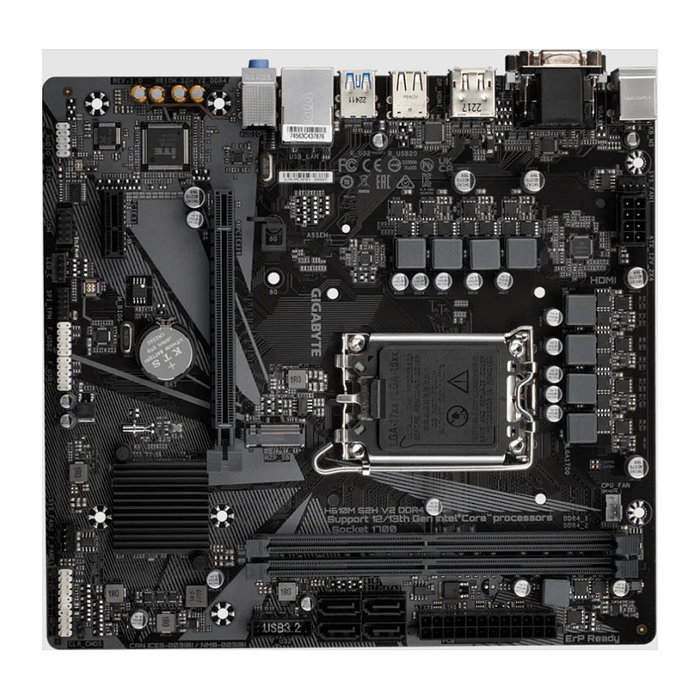 Gigabyte H610M S2H V2 DDR4 Placa Base LGA 1700 Intel 14th Gen DDR4 Micro ATX