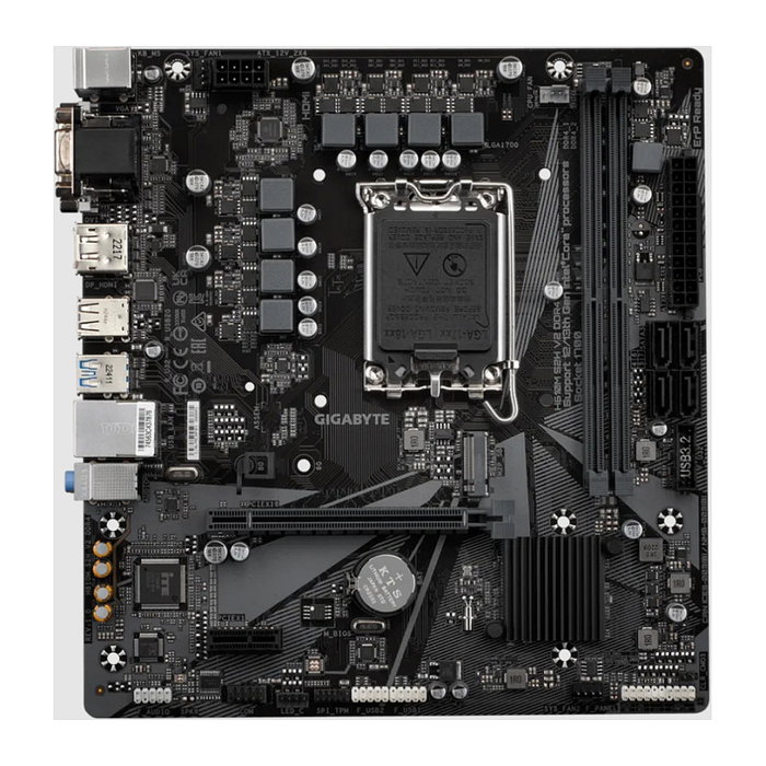 Gigabyte H610M S2H V2 DDR4 Placa Base LGA 1700 Intel 14th Gen DDR4 Micro ATX