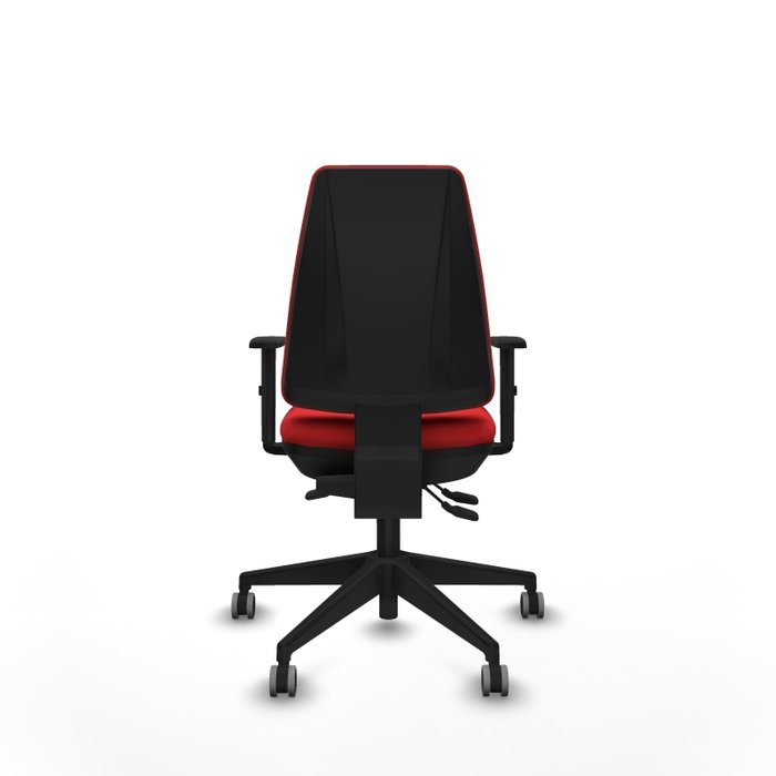 PIQUERAS Y CRESPO Silla de oficina Elche, Rojo, Mecanismo Asincro