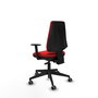 PIQUERAS Y CRESPO Silla de oficina Elche, Rojo, Mecanismo Asincro