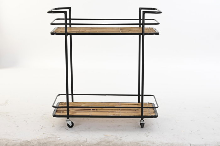 Camarera Balines DKD Home Decor Natural Negro 37.5 x 70.5 x 68 cm Camarera Balines DKD Home Decor Natural Negro 37.5 x 70.5 x 68 cm