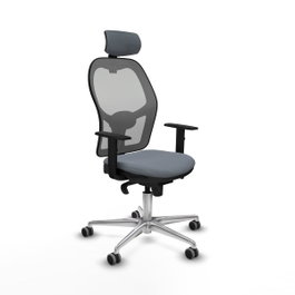 PIQUERAS Y CRESPO Silla de oficina Jorquera Gris con mecanismo Sincro