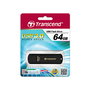 Transcend JetFlash 700 64GB USB 3.0 Flash Drive USB 3.2 Gen 1 con Tapa, Negro