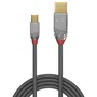 Lindy 36635 Cable USB 2.0 USB A a Mini USB B, Gris, 7.5 Metros, 480 Mbit/s, Macho a Macho