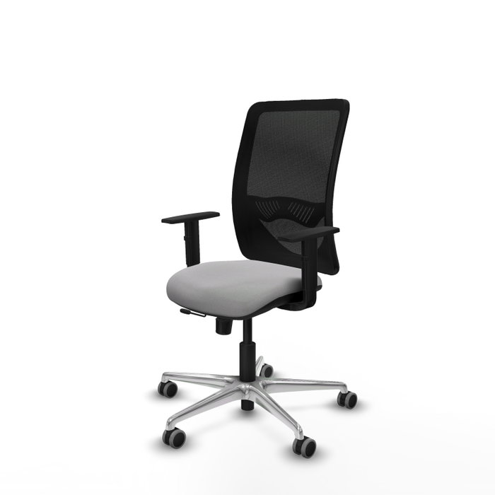 PIQUERAS Y CRESPO Silla de oficina Zulema con mecanismo Sincro/Traslack, Gris claro y Negro PIQUERAS Y CRESPO Silla de oficina Zulema con mecanismo Sincro/Traslack, Gris claro y Negro