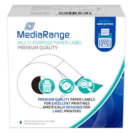 MediaRange Rollo de etiquetas MRDY11356 para DYMO 11356/S0722560, 41,0 x 89,0 mm