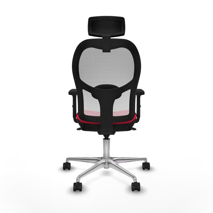 PIQUERAS Y CRESPO Silla de oficina Jorquera Roja y Blanca con Mecanismo Sincro PIQUERAS Y CRESPO Silla de oficina Jorquera Roja y Blanca con Mecanismo Sincro