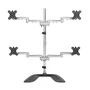 StarTech.com Soporte de Escritorio Articulado para 4 Monitores, 32 pulgadas, Negro/Plata
