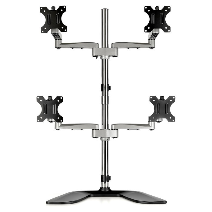 Startech.com Base Soporte de Escritorio para 4 Monitores - Articulado - Acero y Aluminio