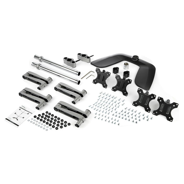 Startech.com Base Soporte de Escritorio para 4 Monitores - Articulado - Acero y Aluminio