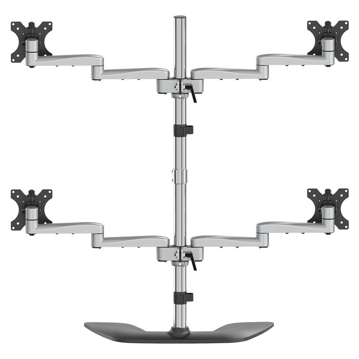 Startech.com Base Soporte de Escritorio para 4 Monitores - Articulado - Acero y Aluminio