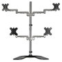 Startech.com Base Soporte de Escritorio para 4 Monitores - Articulado - Acero y Aluminio