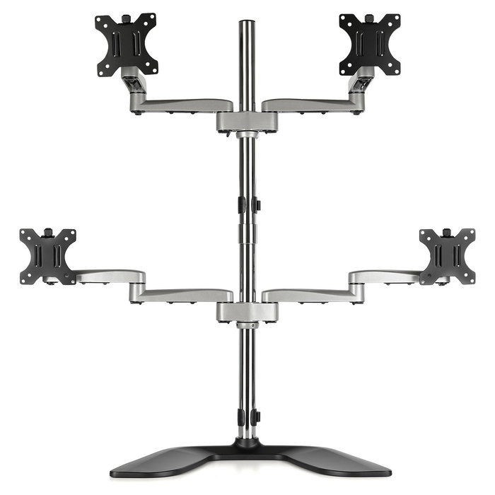 Startech.com Base Soporte de Escritorio para 4 Monitores - Articulado - Acero y Aluminio
