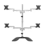StarTech.com Soporte para 4 Monitores ARMQUADSS Negro, Plata