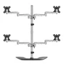 StarTech.com Soporte para 4 Monitores ARMQUADSS Negro, Plata