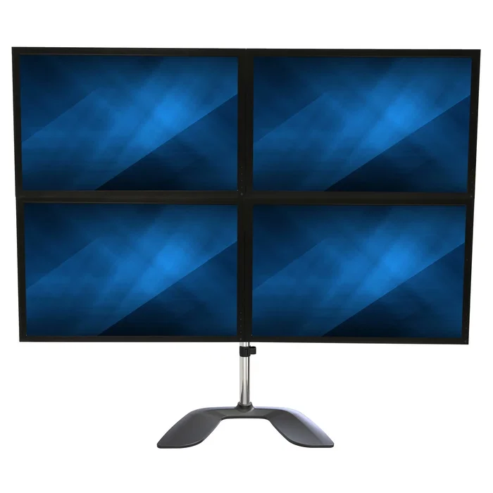 StarTech.com Soporte para 4 Monitores ARMQUADSS Negro, Plata