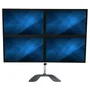 StarTech.com Soporte para 4 Monitores ARMQUADSS Negro, Plata