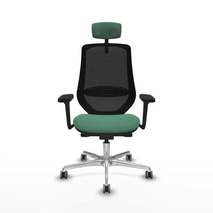 PIQUERAS Y CRESPO Silla de oficina Mardos Verde esmeralda y Negro con mecanismo Sincro/Traslack, Brazos 3D y Cabecero 2D, Ruedas 65 mm para parqué PIQUERAS Y CRESPO Silla de oficina Mardos Verde esmeralda y Negro con mecanismo Sincro/Traslack, Brazos 3D y Cabecero 2D, Ruedas 65 mm para parqué