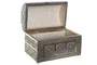 DKD Home Decor Joyero Indio Champan Natural Aluminio Yute 25 x 15.5 x 18 cm