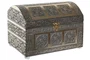 DKD Home Decor Joyero Indio Champan Natural Aluminio Yute 25 x 15.5 x 18 cm