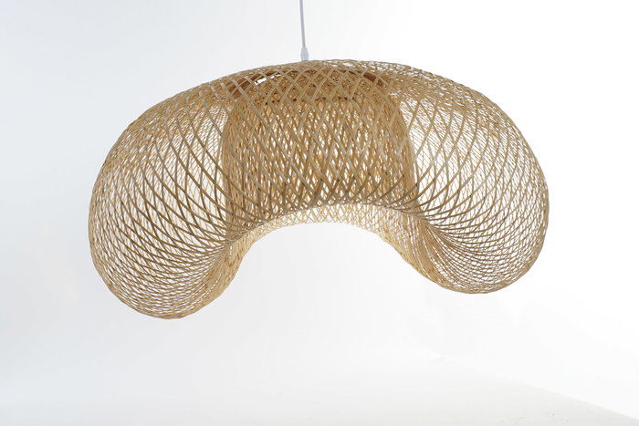 DKD Home Decor Lampara Techo Balines Natural Bambu 60 x 45 x 105 cm Hecho a Mano E27 DKD Home Decor Lampara Techo Balines Natural Bambu 60 x 45 x 105 cm Hecho a Mano E27