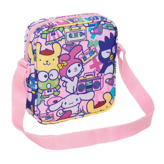 SAFTA Bandolera Hello Kitty & Friends Ajustable, 16x18x4 cm