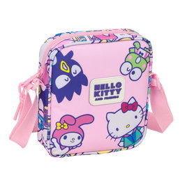 SAFTA Bandolera Hello Kitty & Friends Ajustable, 16x18x4 cm