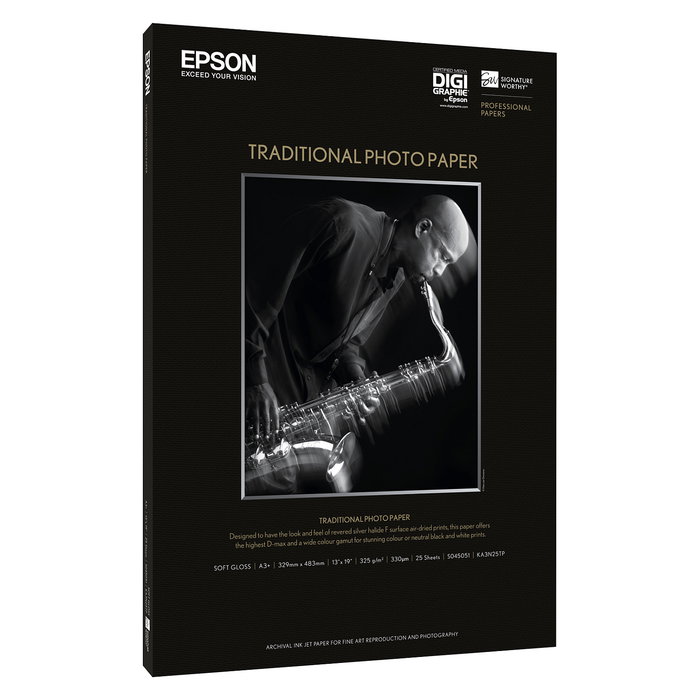 Epson Traditional Photo Paper seidenmatt A3+ 25 hojas 330 g