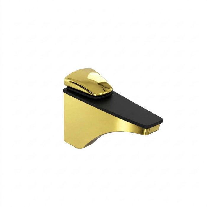 HERRAJES ALK Euro soporte estante para cristal y madera regulable acabado oro HERRAJES ALK Euro soporte estante para cristal y madera regulable acabado oro