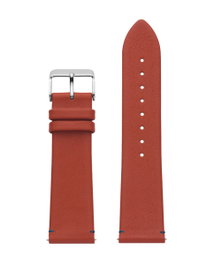 Watxandco Correa de Cuero Roja 44mm