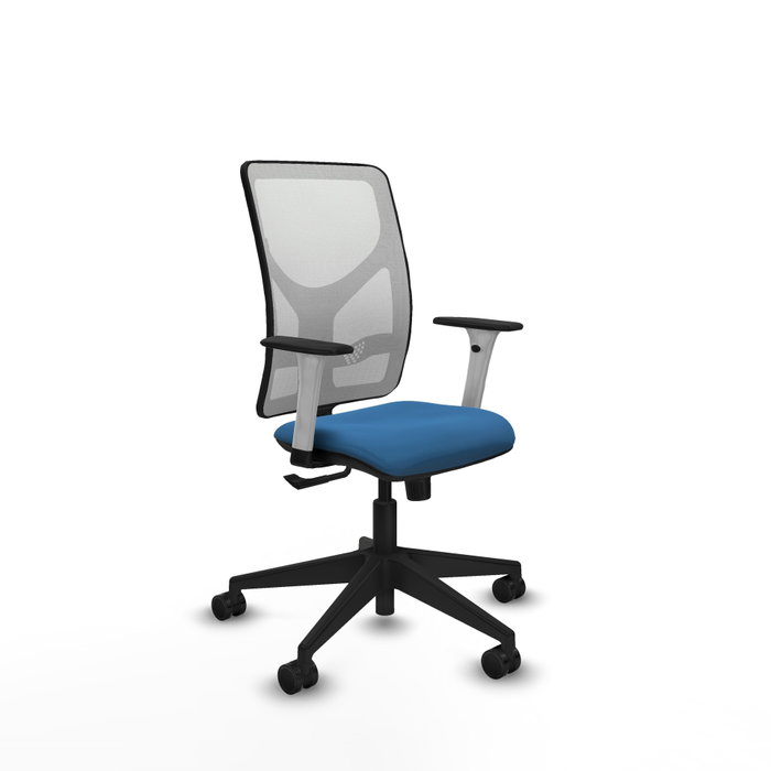 PIQUERAS Y CRESPO Silla de oficina Motilla con mecanismo Sincro, Azul claro y Blanco PIQUERAS Y CRESPO Silla de oficina Motilla con mecanismo Sincro, Azul claro y Blanco