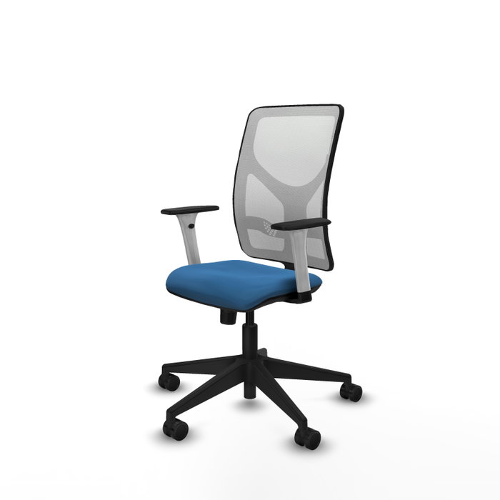PIQUERAS Y CRESPO Silla de oficina Motilla con mecanismo Sincro, Azul claro y Blanco PIQUERAS Y CRESPO Silla de oficina Motilla con mecanismo Sincro, Azul claro y Blanco
