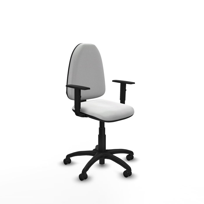 PIQUERAS Y CRESPO Silla de oficina Aýna Blanca con Brazos 1D PIQUERAS Y CRESPO Silla de oficina Aýna Blanca con Brazos 1D