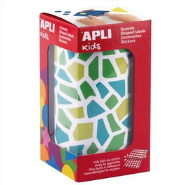 Apli Gomets Mosaicos Removibles 2460u 30 Hojas Tonos Surtidos