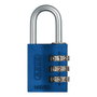 ABUS Candado de combinación de 3 dígitos 145/30 Azul 31.5 mm