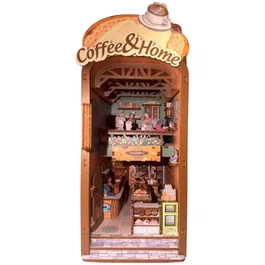 Kit de Bricolaje Book Nook para Construir Sujetalibros 3D Panadería Nookland - 10 x 19 x 29 cm - AACNT78705